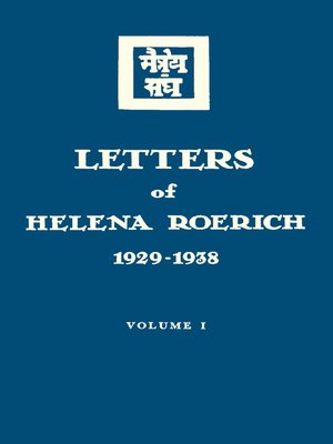 cover image of Letters of Helena Roerich. 1929–1938. Volume I